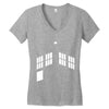 blue boxes Women's V-Neck T-Shirt