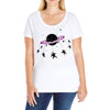 Saturn Swing Ladies Curvy T-Shirt