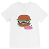 monster burger V-Neck Tee
