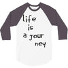 life is a journey 3/4 Sleeve Shirt