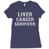 Liver Cancer Survivor Ladies Fitted T-Shirt