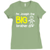 personalised i'm the big brother Ladies Fitted T-Shirt