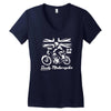 rusty motorcycles Women's V-Neck T-Shirt