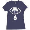 m83 midnight city eye design Ladies Fitted T-Shirt