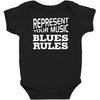 blues rules Baby Bodysuit