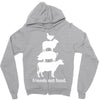 friends not food white Zipper Hoodie