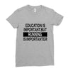 running is importanter Ladies Fitted T-Shirt