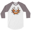 pumpkin face 3/4 Sleeve Shirt
