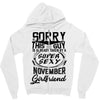 This Guy Is Taken By A Super Sexy November Girlfriend Zipper Hoodie