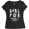 Girl Power Future Is Female Women's Triblend Scoop T-shirt