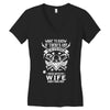 Life After Death Mess With My Wife Women's V-Neck T-Shirt
