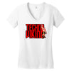 funny techno viking 3, ideal birthday present or gift Women's V-Neck T-Shirt