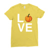 love pumpkin Ladies Fitted T-Shirt