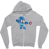 mega mario Zipper Hoodie
