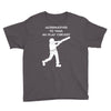 alternatives to war play cricket batting anti war stencil tour Youth Tee