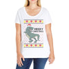 ugly dinosaur merry christmas Ladies Curvy T-Shirt