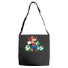 mario alien (2) Adjustable Strap Totes