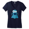 angry monster Women's V-Neck T-Shirt