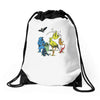 friendly beasts Drawstring Bags