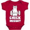 gym cat workout Baby Bodysuit