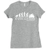 motorbike motorcycle ape to evolution sticker transfer iron on Ladies Fitted T-Shirt