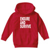 endure survive Youth Hoodie