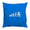 dj evolution funny music mixing djing disk jockey turntable Throw Pillow