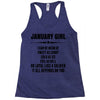Super January Girl Racerback Tank