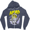 astronaute nerd Zipper Hoodie