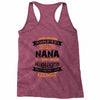 Super Cool Nana Of A Freaking Awesome Granddaughter Racerback Tank