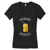 Drinking Buddies Juice Women's V-Neck T-Shirt