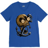 skull anchor V-Neck Tee
