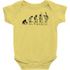 evolution of a guitarist Baby Onesie