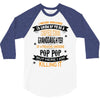 Super Cool Granddaughter Of A Freaking Awesome Pop Pop 3/4 Sleeve Shirt