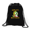 mario's boss Drawstring Bags