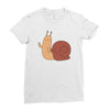 snail Ladies Fitted T-Shirt