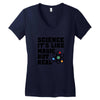 Science It's Like Magic But Real Women's V-Neck T-Shirt