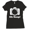oh snap camera Ladies Fitted T-Shirt