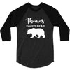 Daddy Bear - Baby Bear Custom Name 3/4 Sleeve Shirt