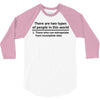 There Are Wwo Types Of People in This World 3/4 Sleeve Shirt