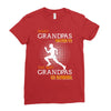 the best grandpas go running Ladies Fitted T-Shirt