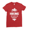 hiking is my therapy! Ladies Fitted T-Shirt
