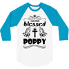 I Am One Blessed Poppy 3/4 Sleeve Shirt