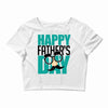 happy father&rsquo;s day 3 Crop Top