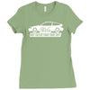 honda crx ed9 ee8 artwork jdm drift dope racing Ladies Fitted T-Shirt