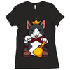 lucky cait sith Ladies Fitted T-Shirt