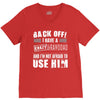 Back Off Crazy Granddad Afraid To Use Him V-Neck Tee