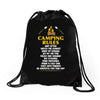 Camping Rules Drawstring Bags