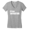 free contraditions Women's V-Neck T-Shirt