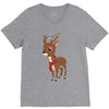 christmas deer V-Neck Tee
